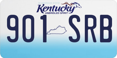 KY license plate 901SRB