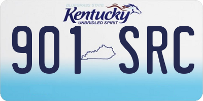 KY license plate 901SRC