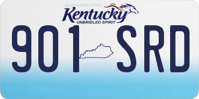 KY license plate 901SRD