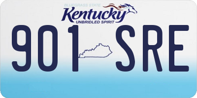 KY license plate 901SRE