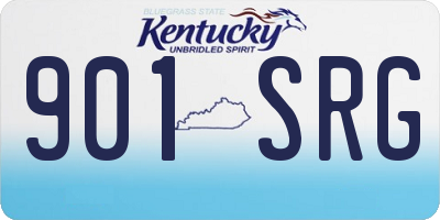 KY license plate 901SRG