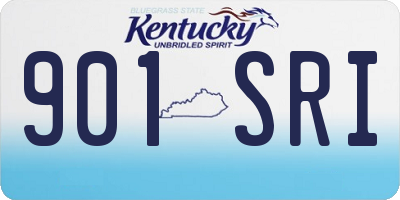 KY license plate 901SRI