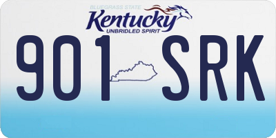 KY license plate 901SRK