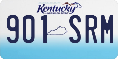 KY license plate 901SRM