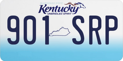 KY license plate 901SRP