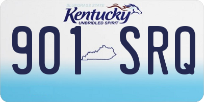 KY license plate 901SRQ
