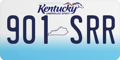 KY license plate 901SRR