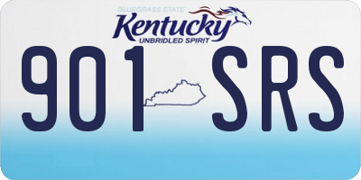 KY license plate 901SRS