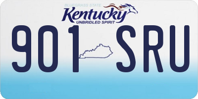 KY license plate 901SRU