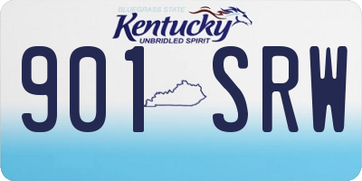 KY license plate 901SRW