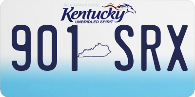KY license plate 901SRX