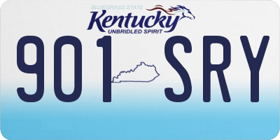 KY license plate 901SRY