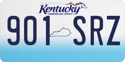 KY license plate 901SRZ