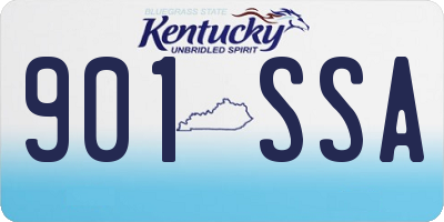 KY license plate 901SSA