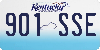 KY license plate 901SSE