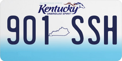 KY license plate 901SSH