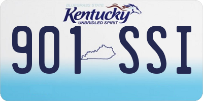 KY license plate 901SSI