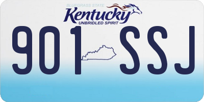KY license plate 901SSJ