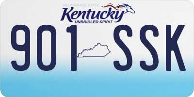 KY license plate 901SSK