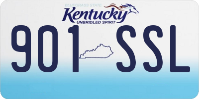 KY license plate 901SSL