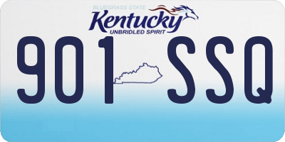 KY license plate 901SSQ