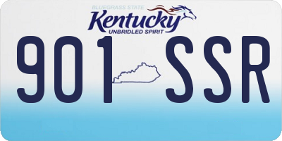 KY license plate 901SSR