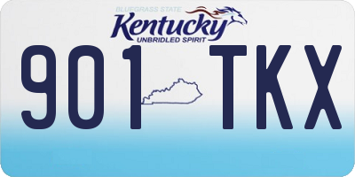 KY license plate 901TKX