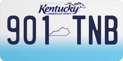 KY license plate 901TNB