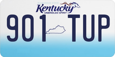 KY license plate 901TUP