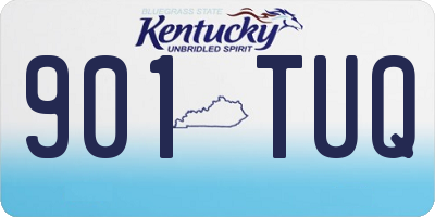 KY license plate 901TUQ