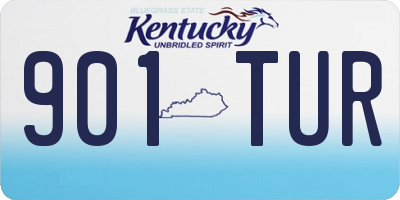 KY license plate 901TUR