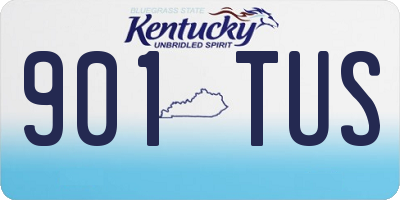 KY license plate 901TUS