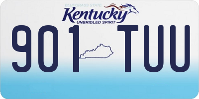 KY license plate 901TUU