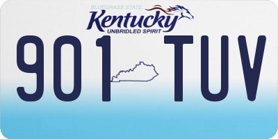 KY license plate 901TUV