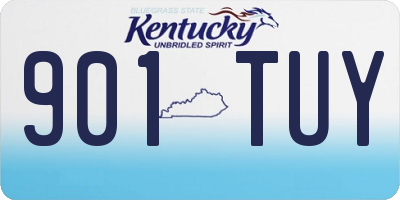 KY license plate 901TUY