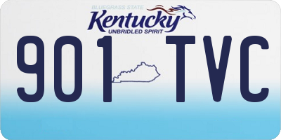 KY license plate 901TVC