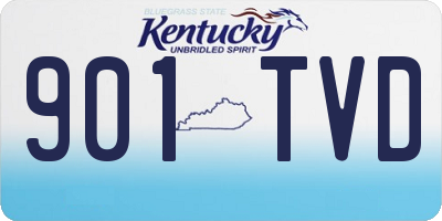 KY license plate 901TVD