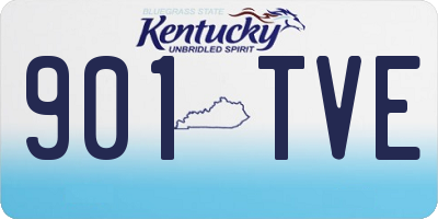 KY license plate 901TVE