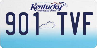 KY license plate 901TVF