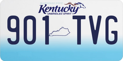 KY license plate 901TVG