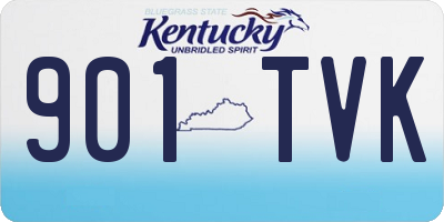 KY license plate 901TVK