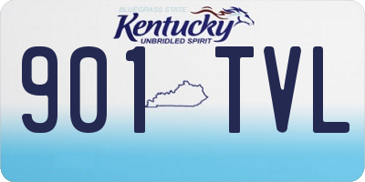KY license plate 901TVL