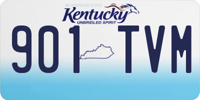 KY license plate 901TVM