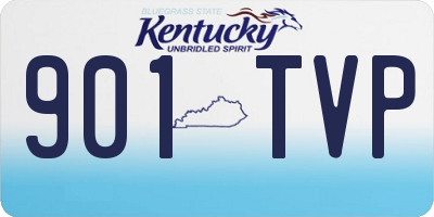 KY license plate 901TVP