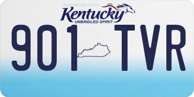 KY license plate 901TVR