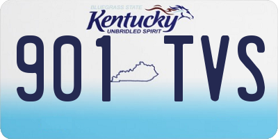 KY license plate 901TVS