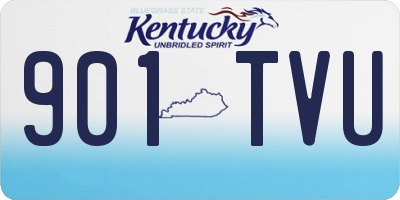 KY license plate 901TVU