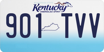 KY license plate 901TVV