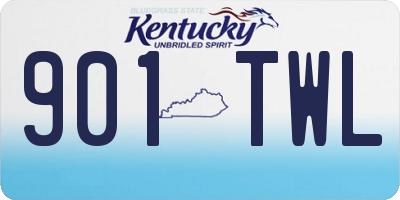 KY license plate 901TWL