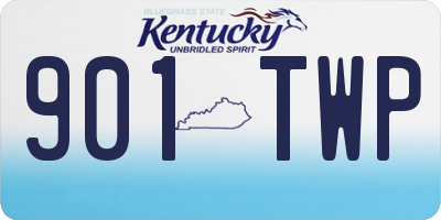 KY license plate 901TWP
